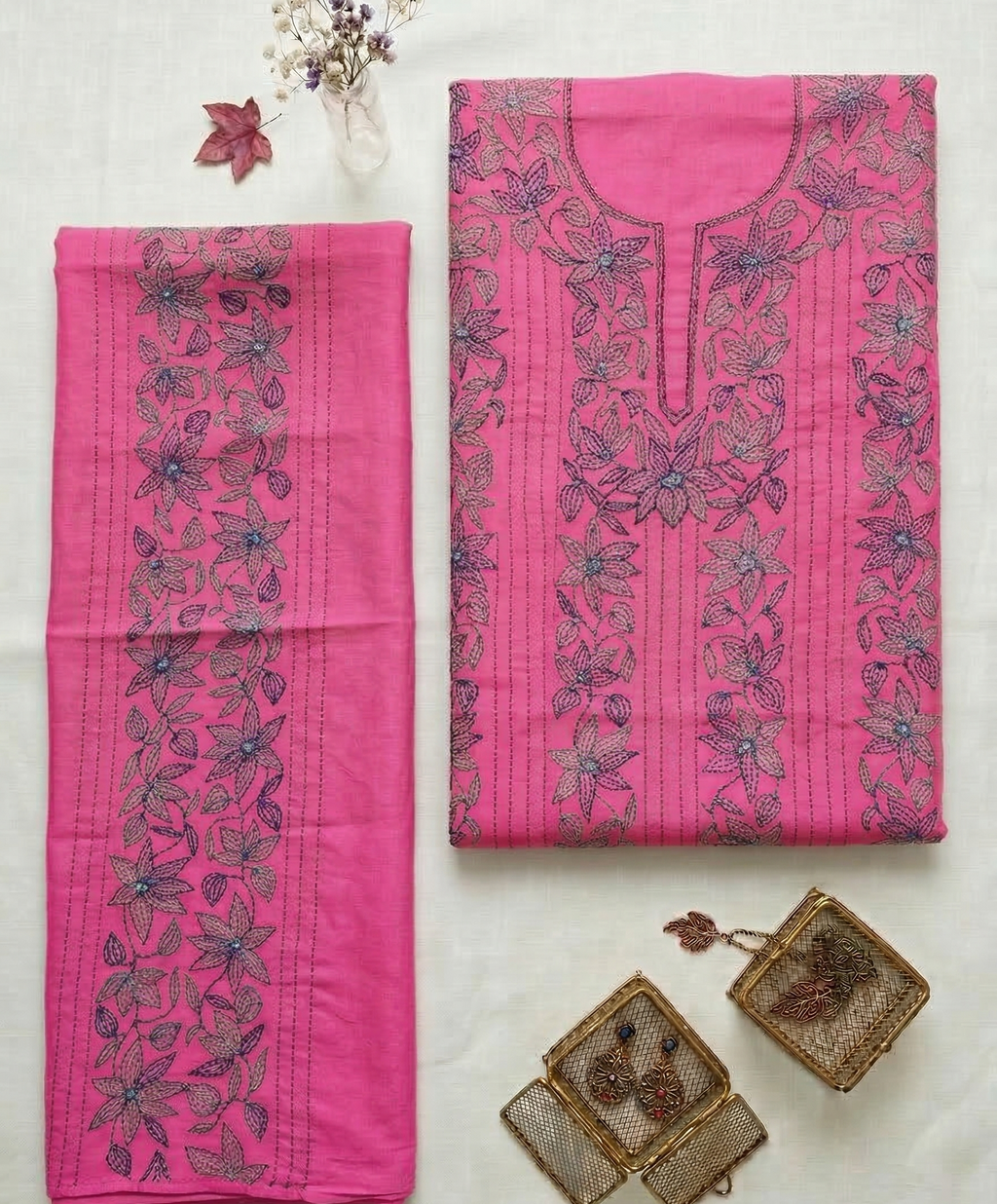 Raunāq-E-Rāni Pure Phulkari Hand Embroided Couture Suit
