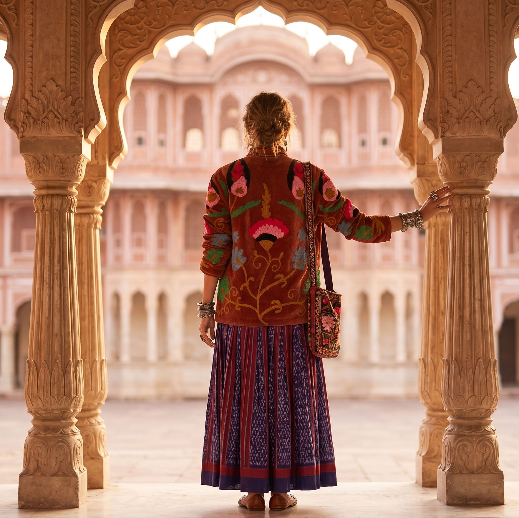 Sienna Hand Embroided  Suzani Jacket