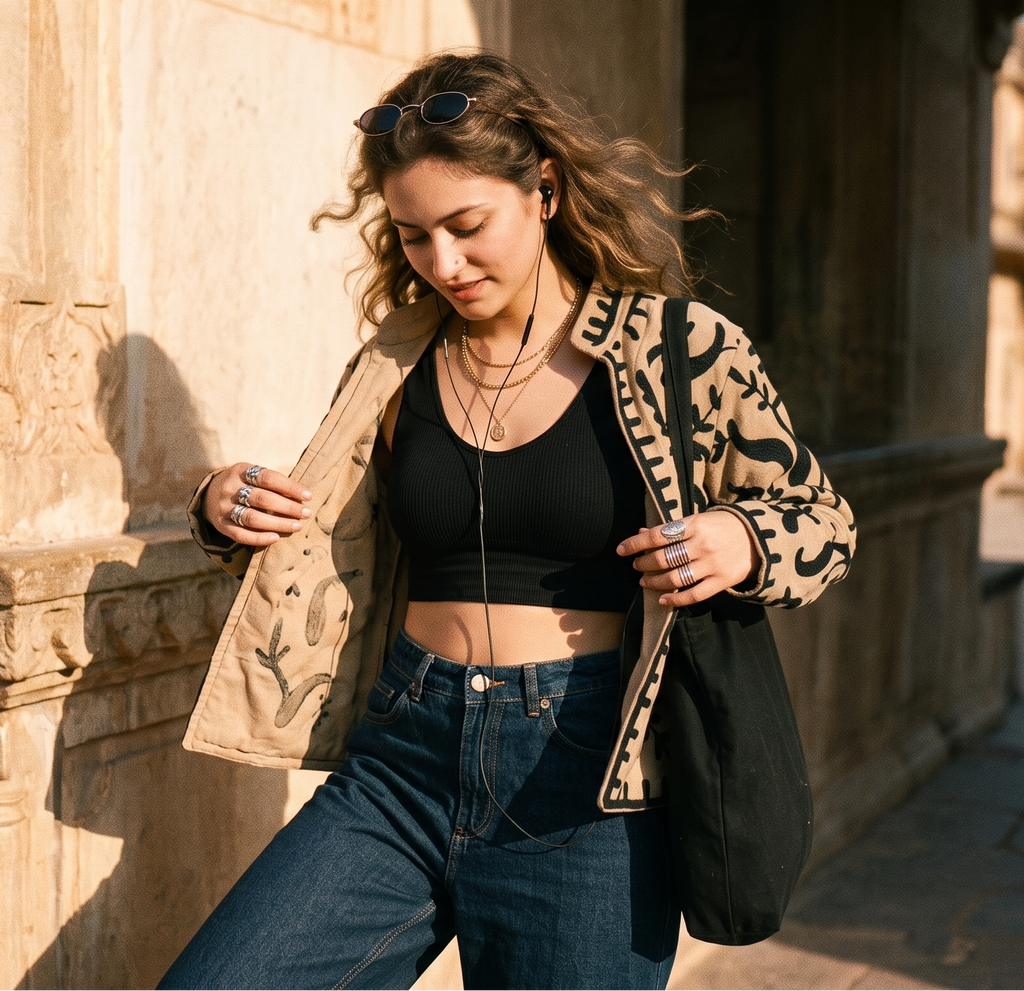 Verdello Suzani Hand-Embroidered Jacket