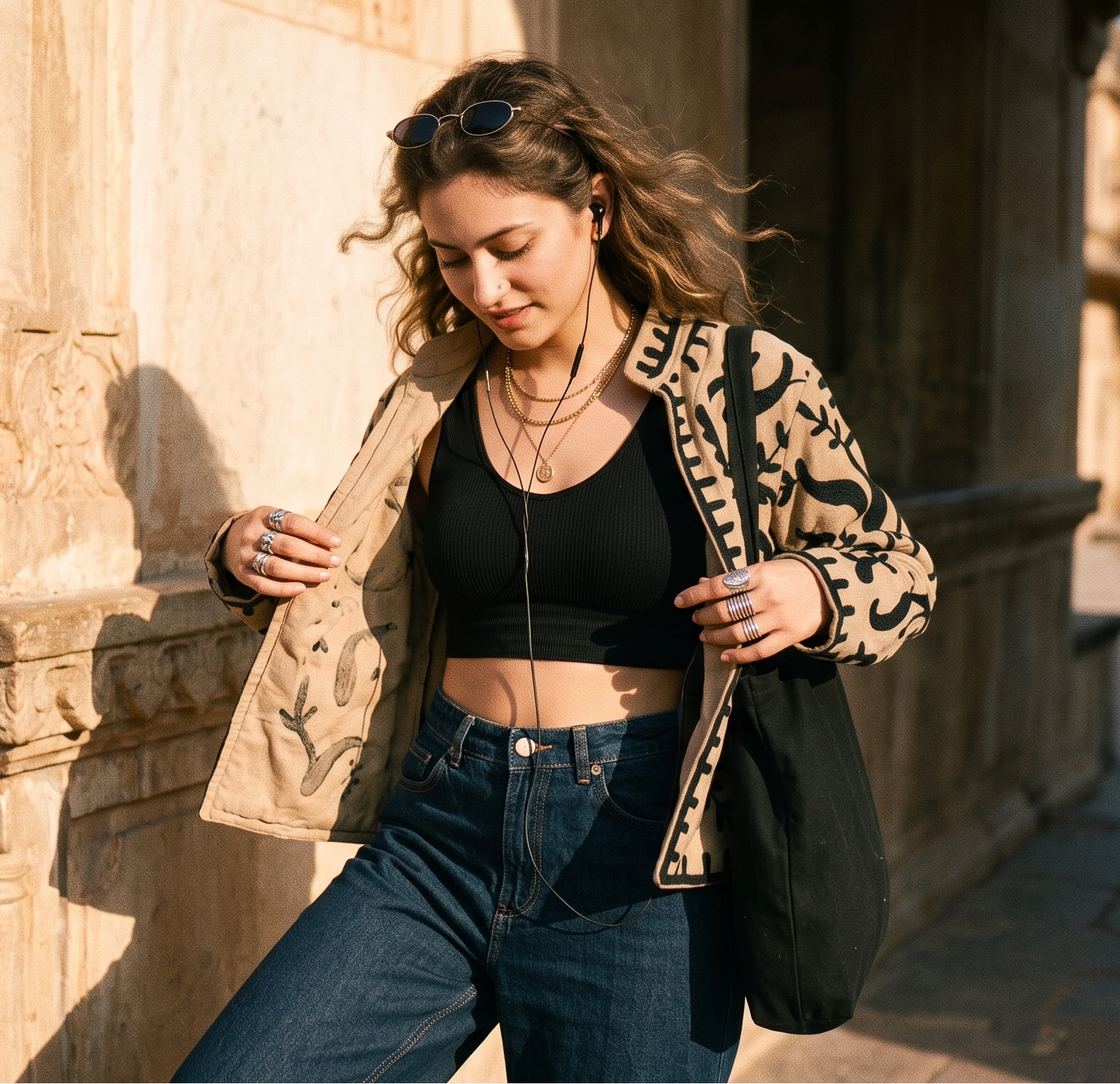 Verdello Suzani Hand-Embroidered Jacket