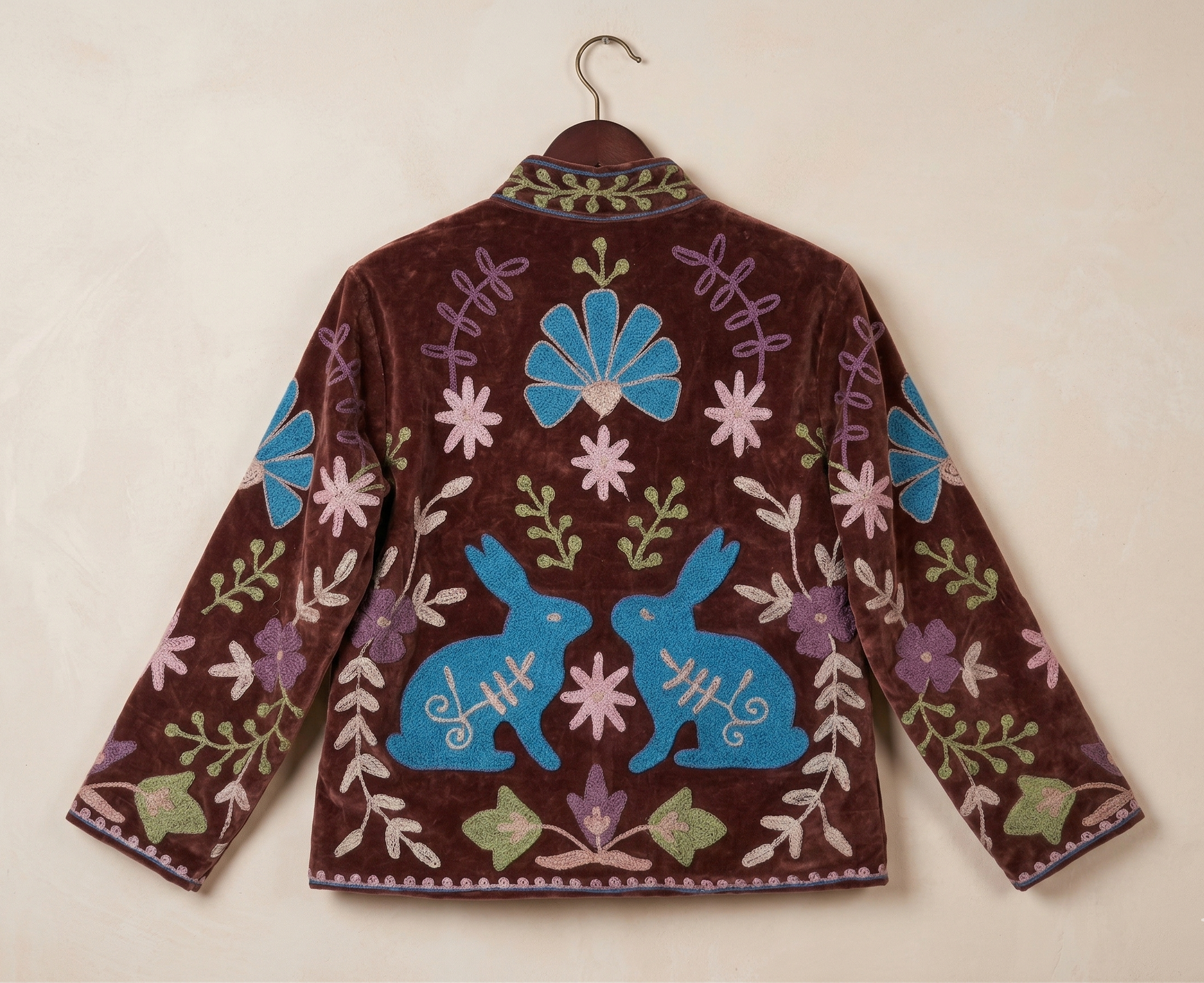 Bosco Rabbito Suzani Hand-Embroidered Jacket