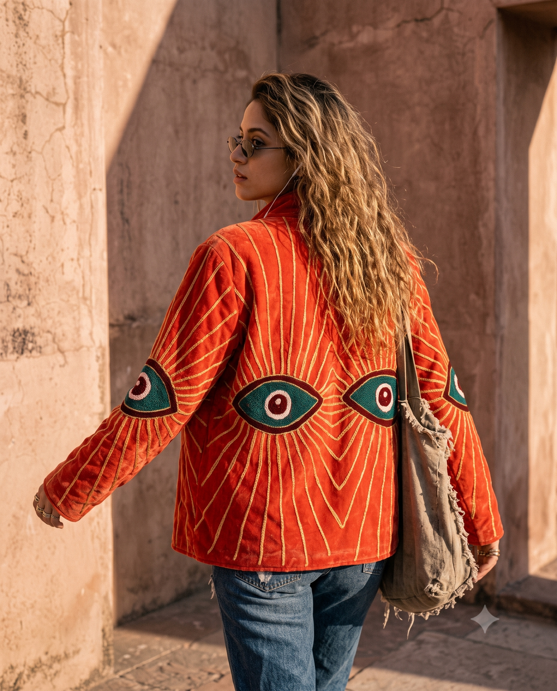 Solea Suzani Hand-Embroidered Jacket