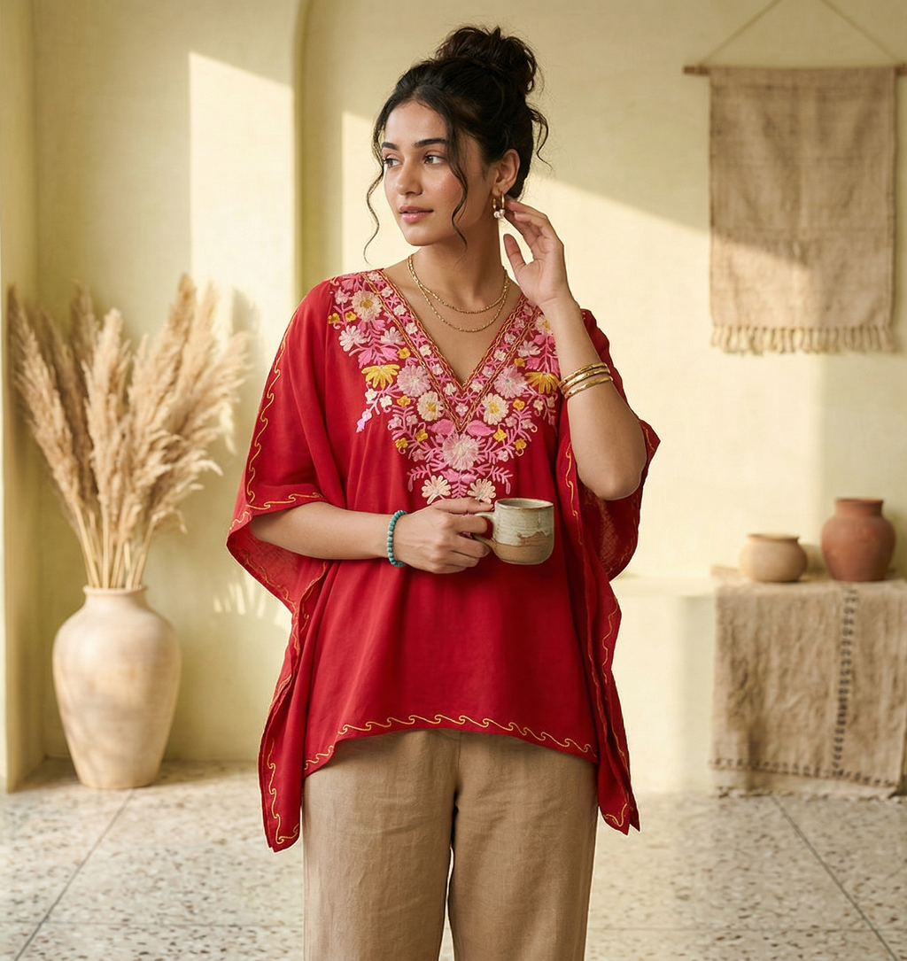 Gulaabi Noor Kaftan