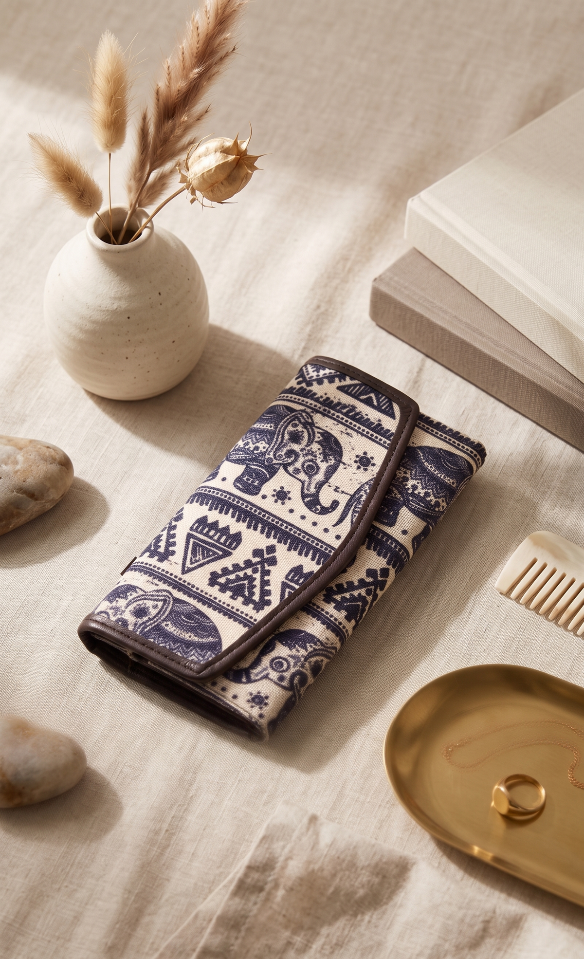 Neelgaj Jacquard Sling Wallet