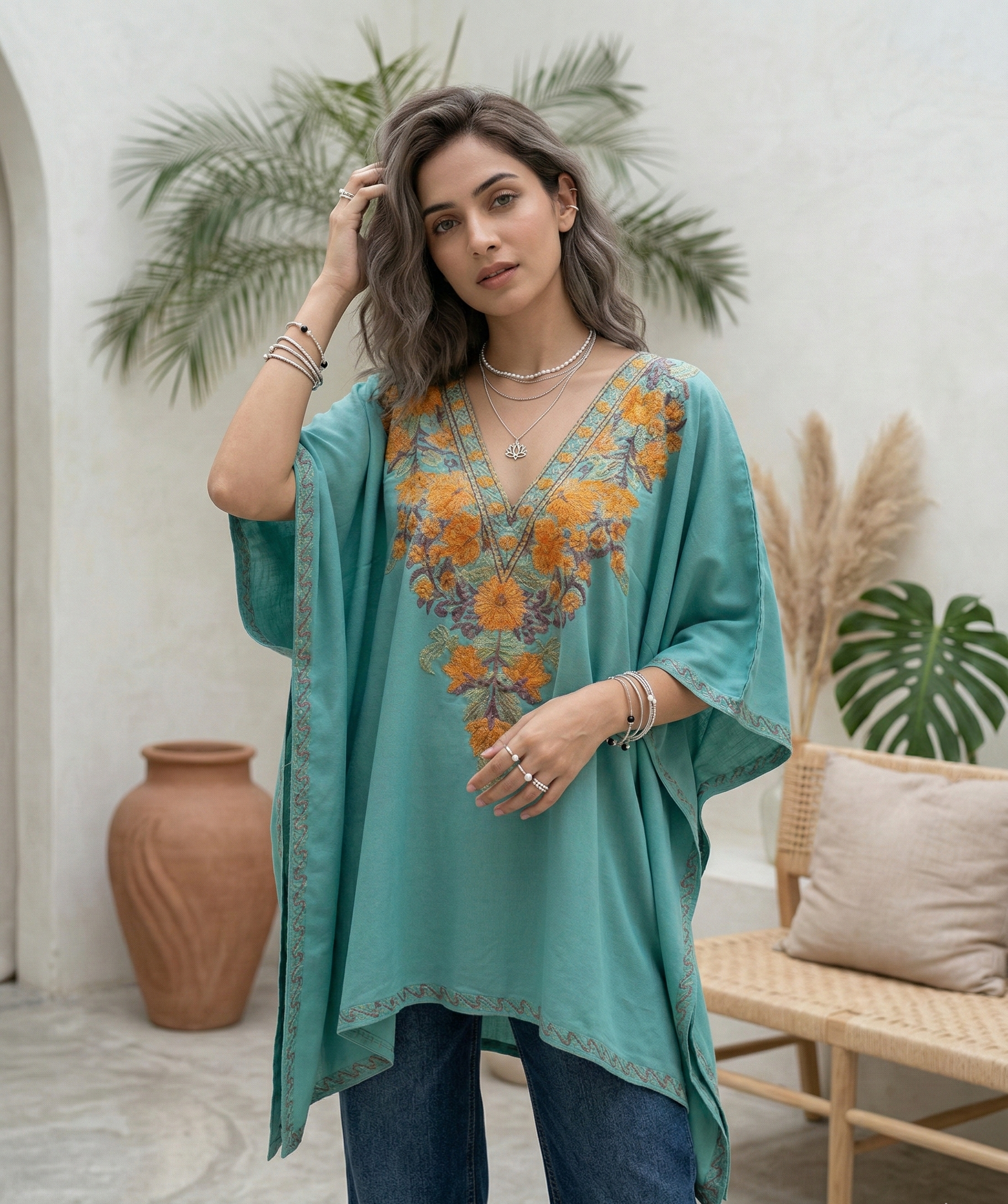Gulbahaar-e-Hara Kaftan