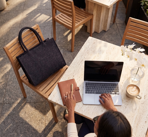 Aabhaas Jacquard Box Tote