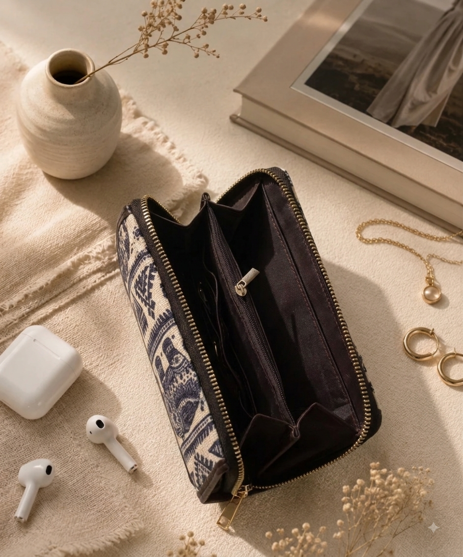 Gulnaar Jacquard Sling Wallet