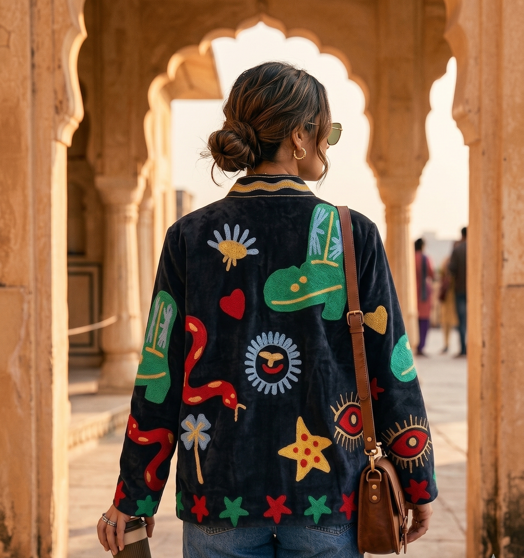 Nomad Nazar Suzani Hand Embroided Jacket