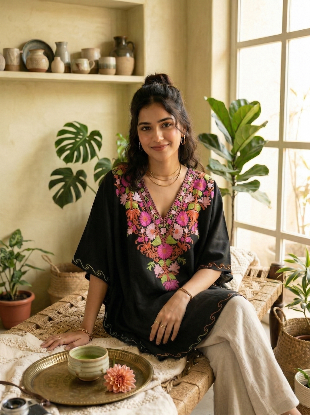 Noir-e-Gul Kaftan