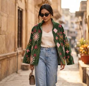 Jardin de Minuit Suzani Jacket