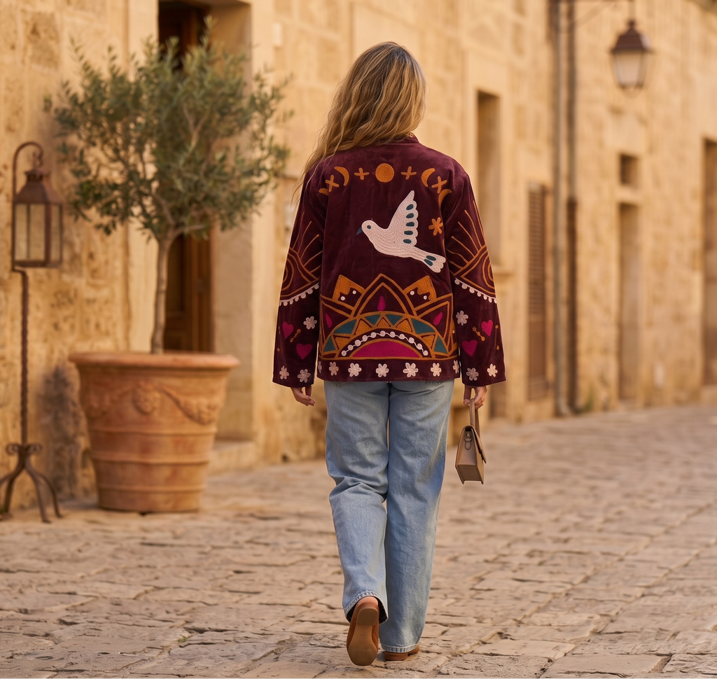 Paloma Suzani Hand-Embroidered Jacket