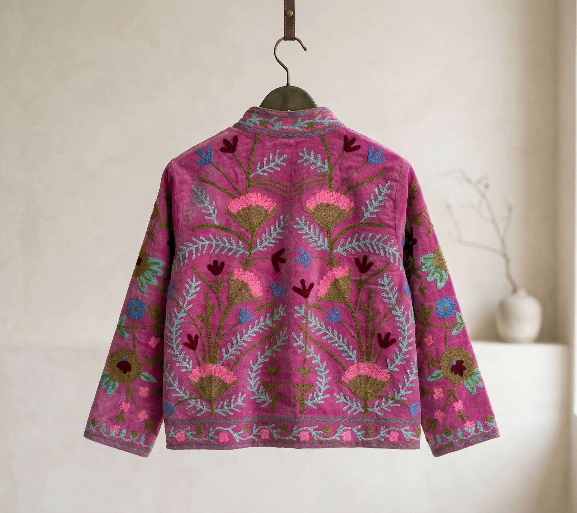 Rosa Roseto Suzani Hand-Embroidered Jacket