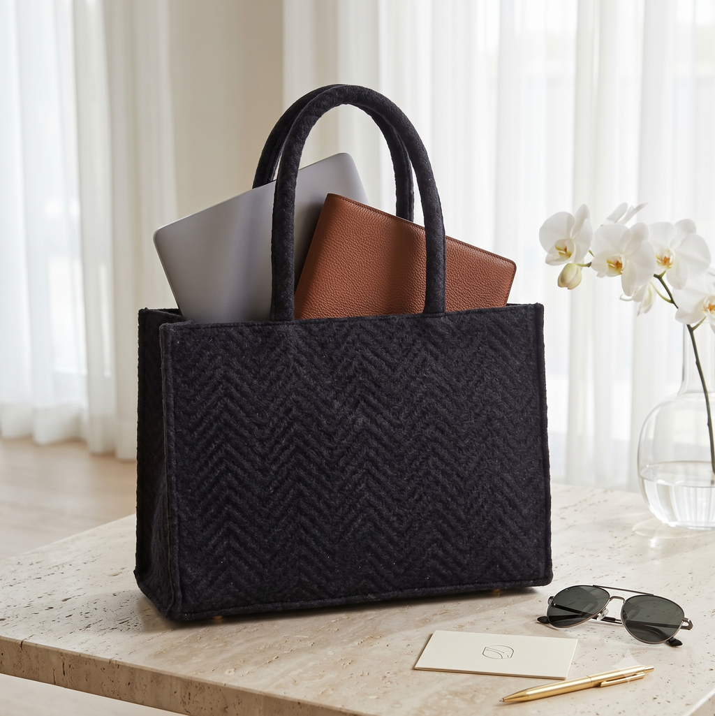 Aabhaas Jacquard Box Tote