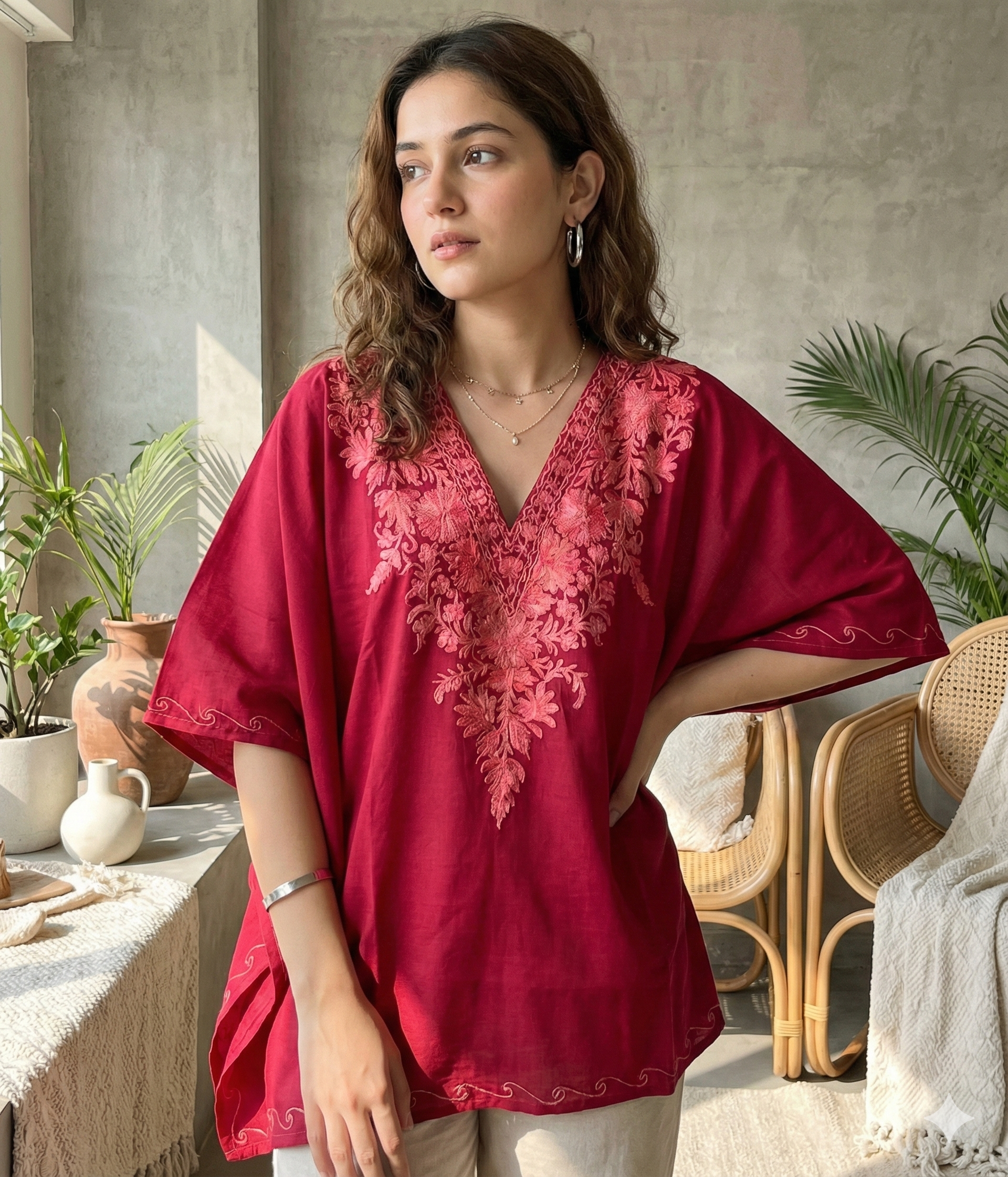 Carmine Royale Kaftan