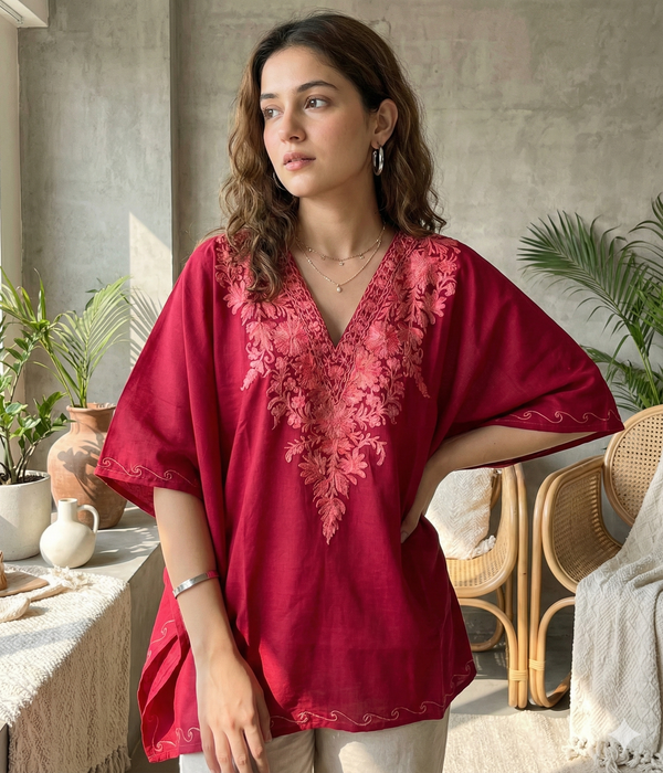 Carmine Royale Kaftan