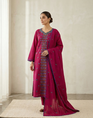 Neel-Afshaan Pure Phulkari Hand Embroided Couture Suit