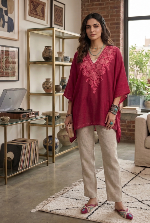 Carmine Royale Kaftan