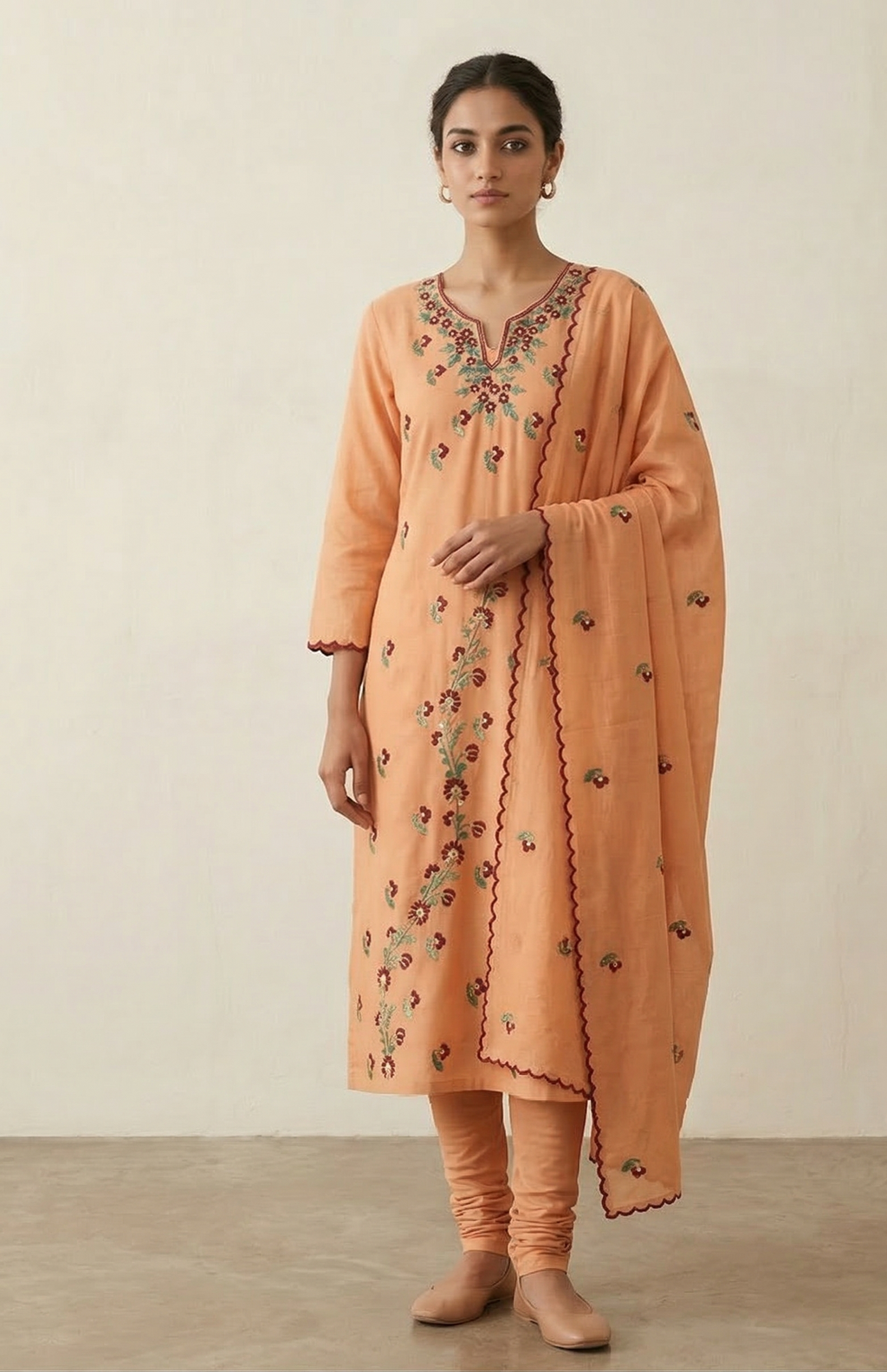 Gul-E-Khizān Pure Phulkari Hand Embroided Couture Suit
