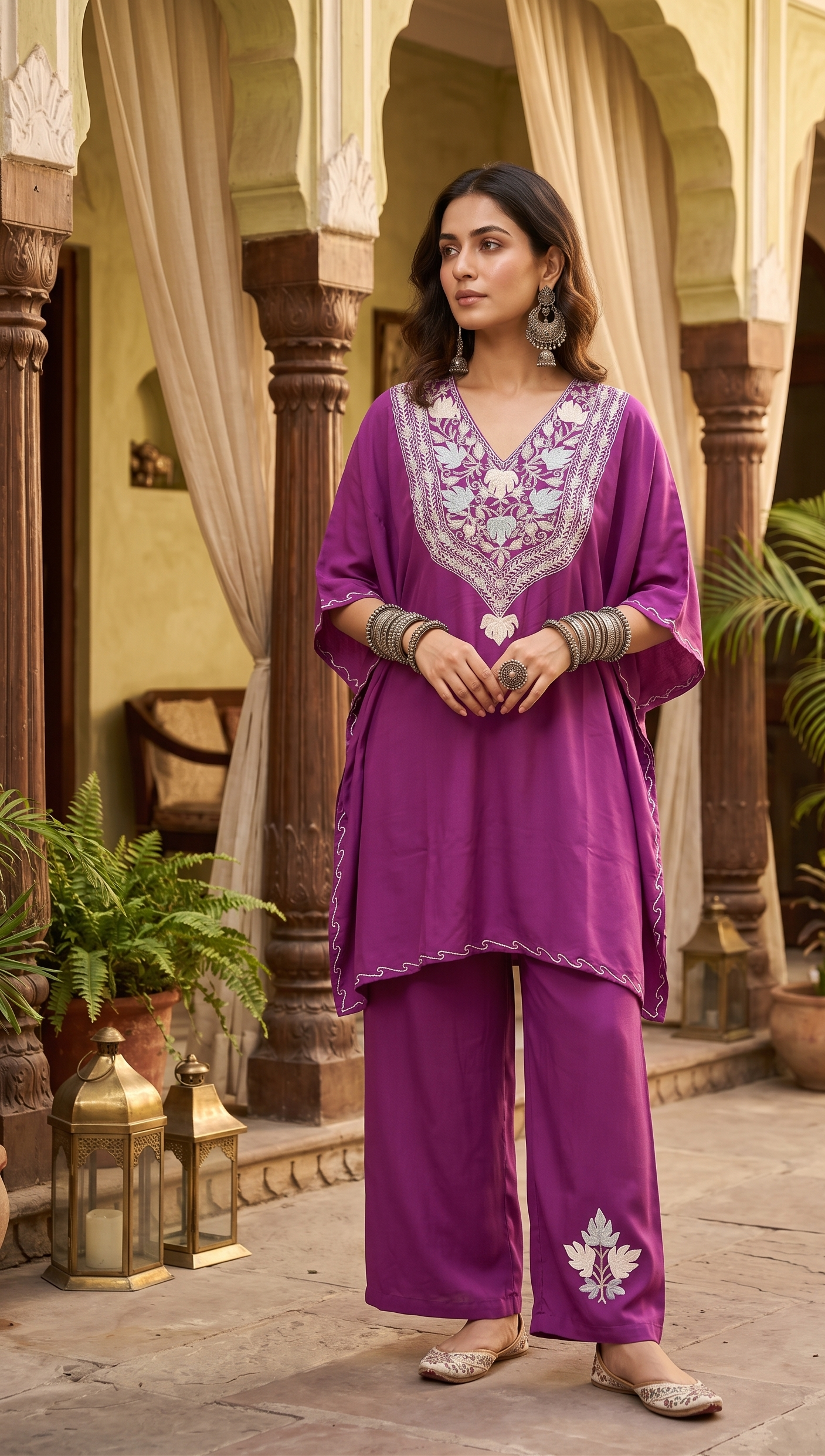 Jamuni Raag Kaftan Co-ord Set