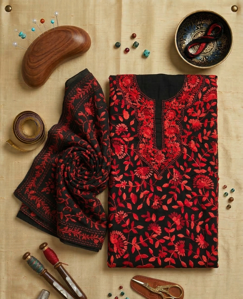AATISH-E-BAGH Pure Phulkari Hand Embroided Couture Suit