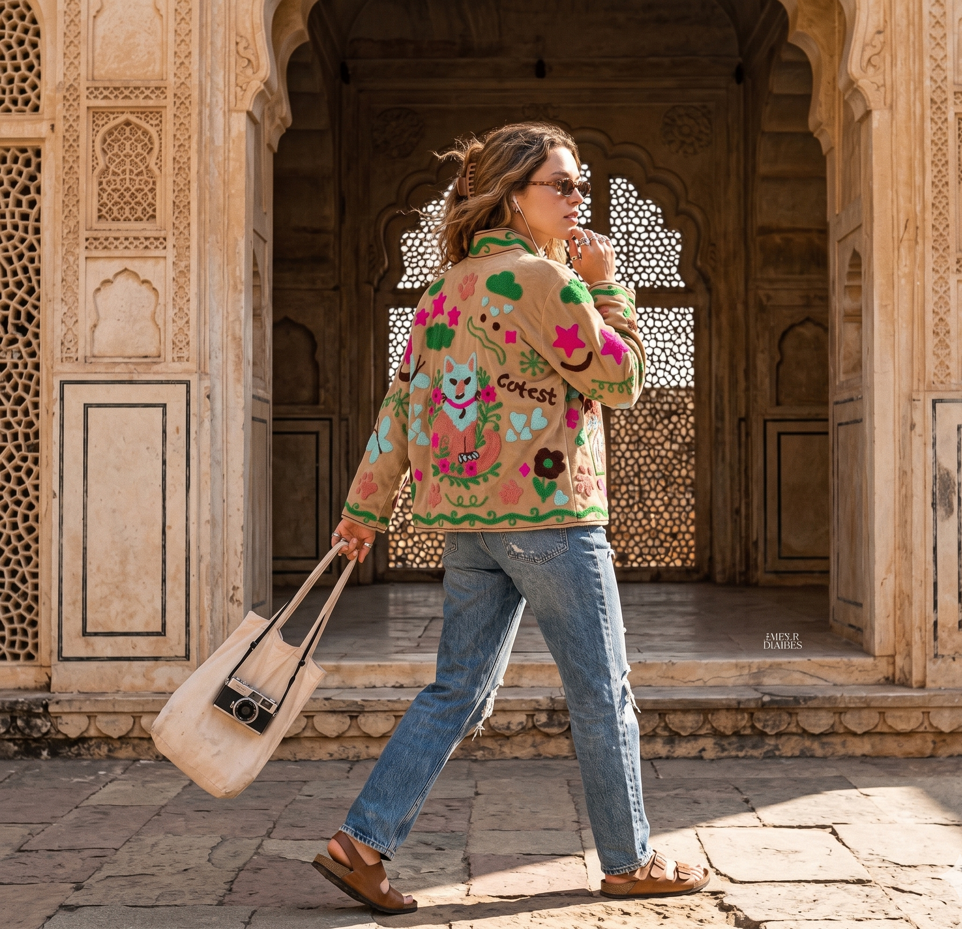 Bestia Suzani Hand-Embroidered Jacket