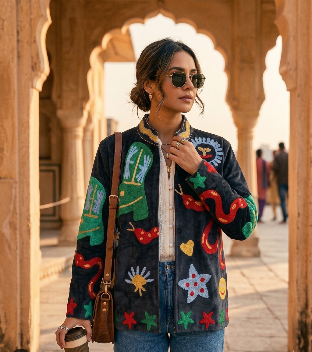 Nomad Nazar Suzani Hand Embroided Jacket