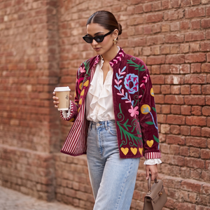 Élise Jardin Suzani Hand-Embroidered Jacket