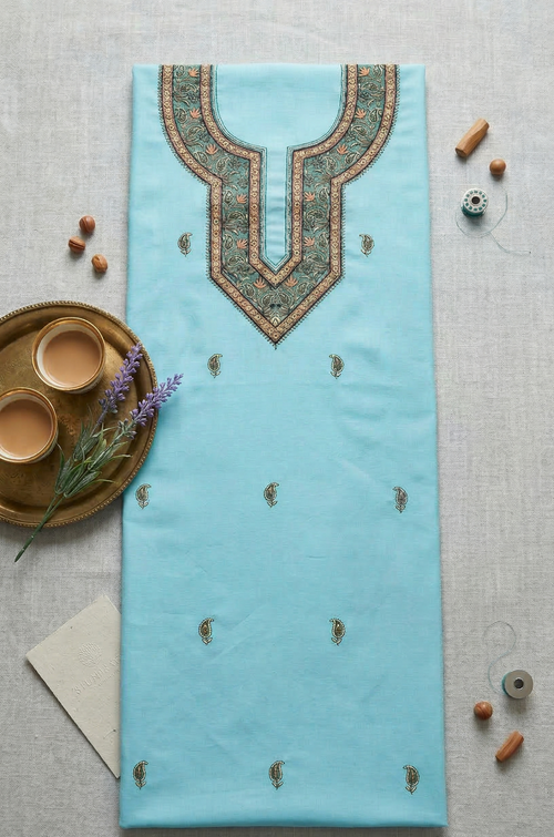 AAB-E-NOOR PURE PHULKARI HAND EMBROIDERED COUTURE SUIT