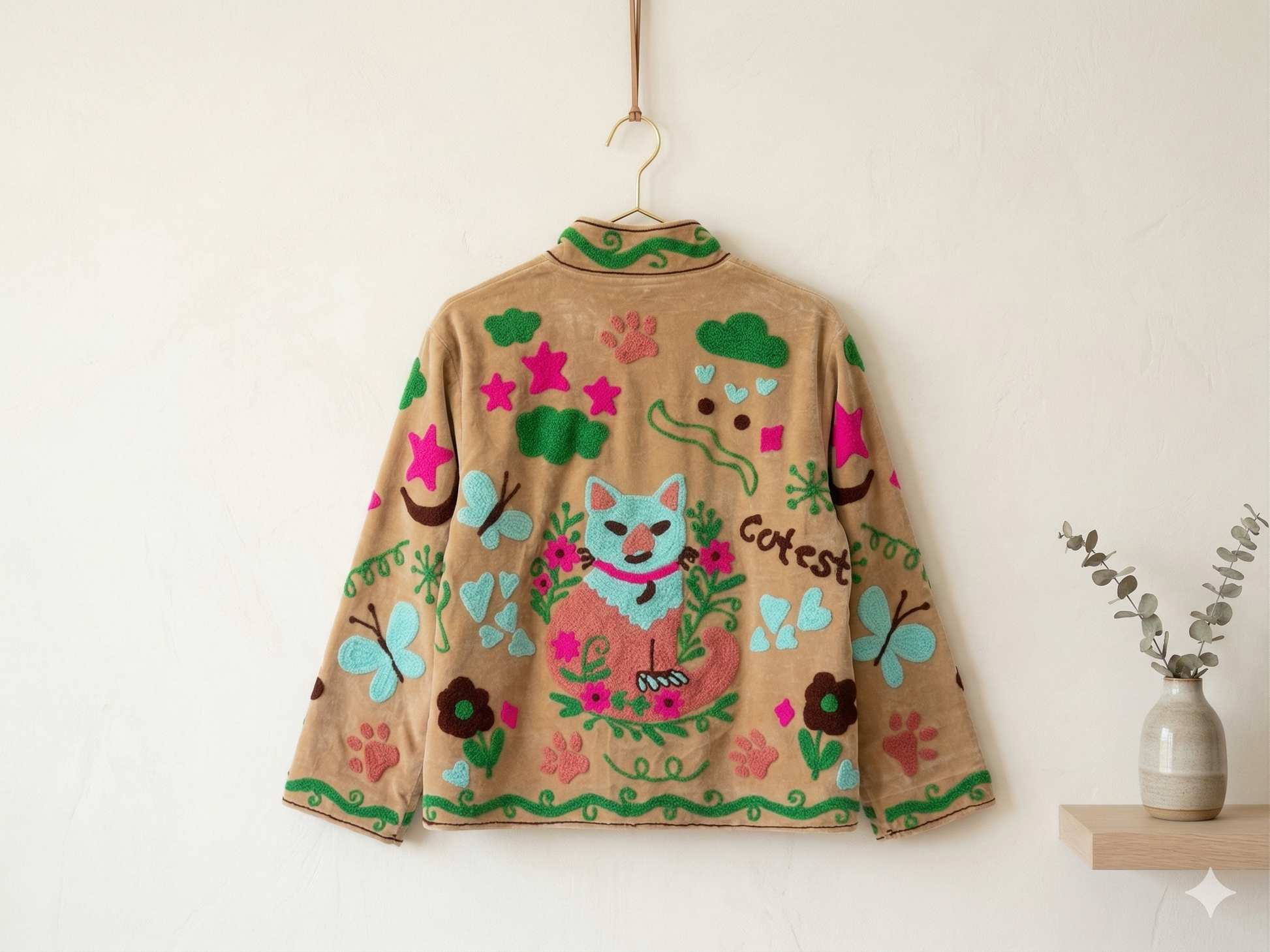 Bestia Suzani Hand-Embroidered Jacket
