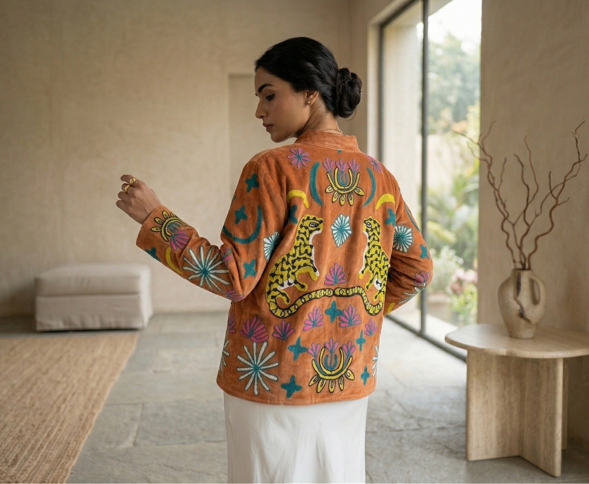 Sole Fiora Suzani Hand-Embroidered Jacket
