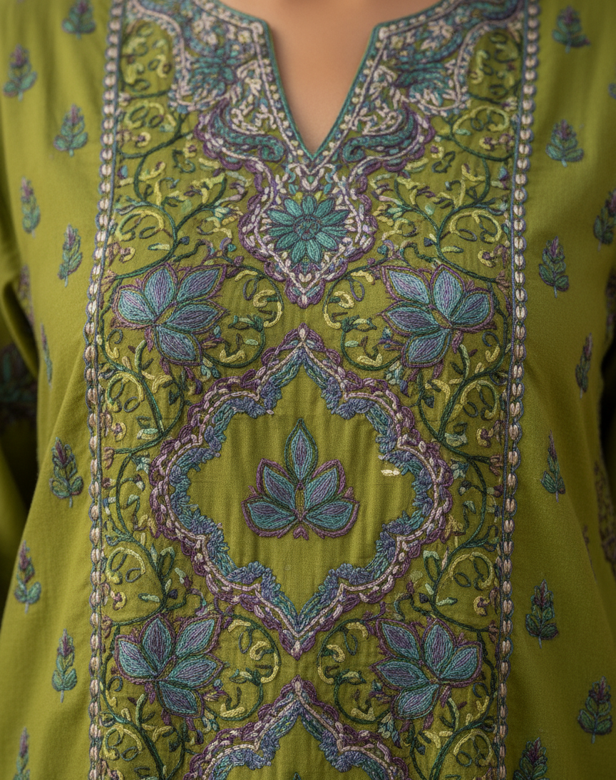 Zaafreen Sozni Embroidery Pheran