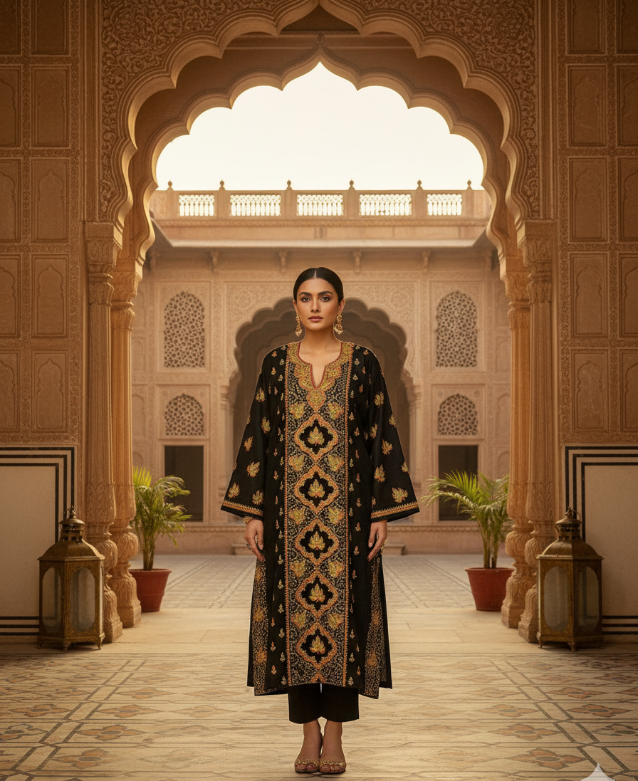 Shahzaib Sozni Embroidery Pheran