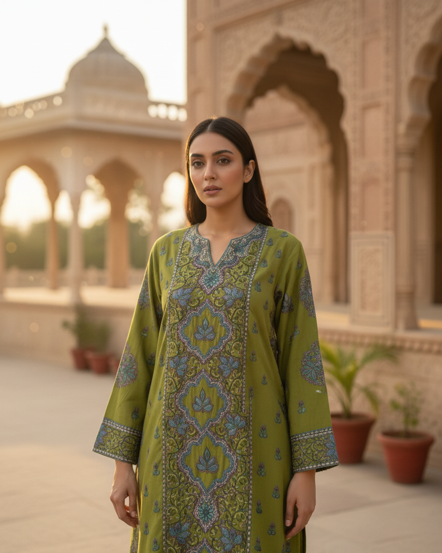 Zaafreen Sozni Embroidery Pheran