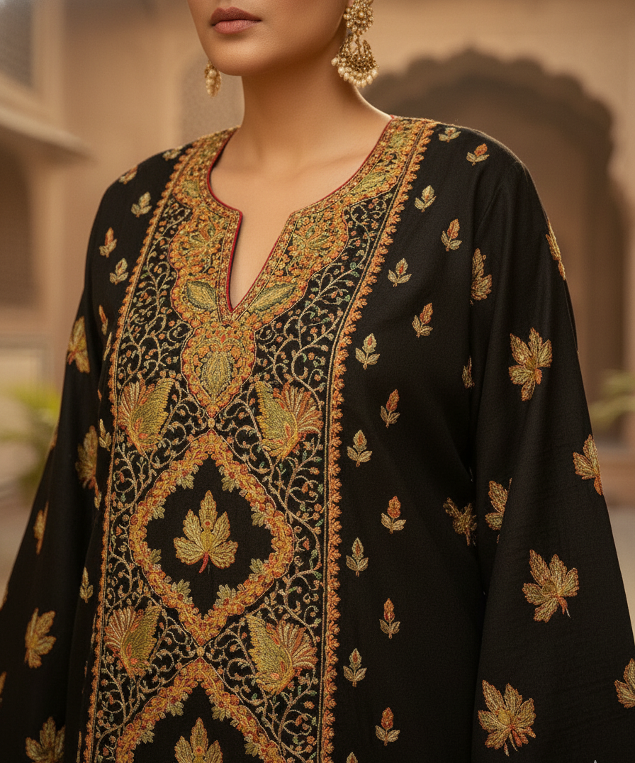 Shahzaib Sozni Embroidery Pheran