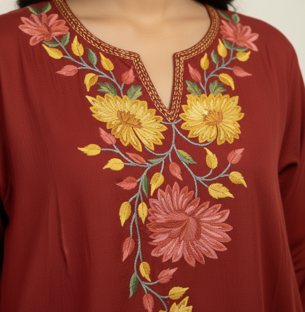 Suryaana Embroidery Pheran