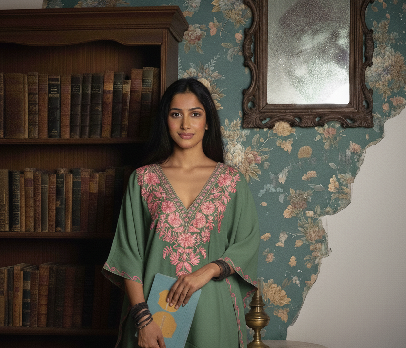 Zarqa-e-Bahar Kaftan