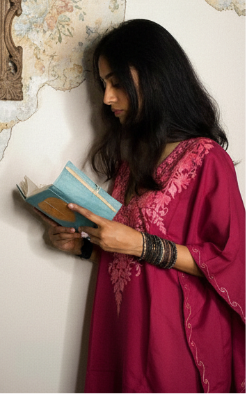 Carmine Royale Kaftan