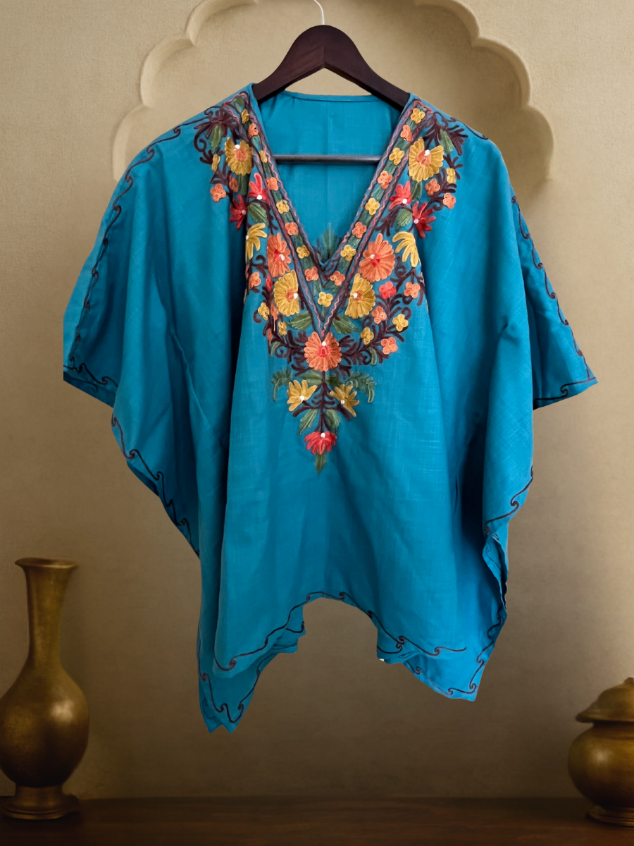 Kaarique Bahaar-e-Nili Kaftan