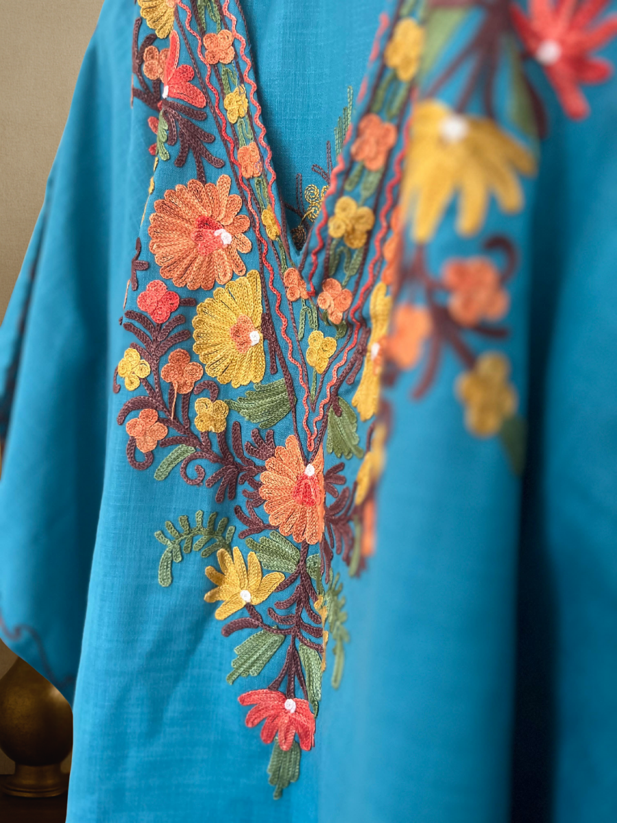 Kaarique Bahaar-e-Nili Kaftan