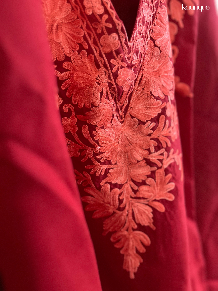 Kaarique Carmine Royale Kaftan