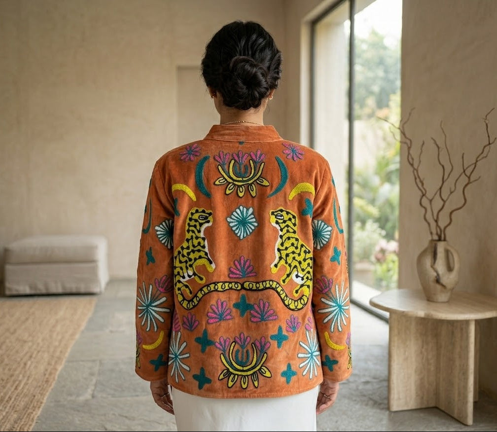 Sole Fiora Suzani Hand-Embroidered Jacket