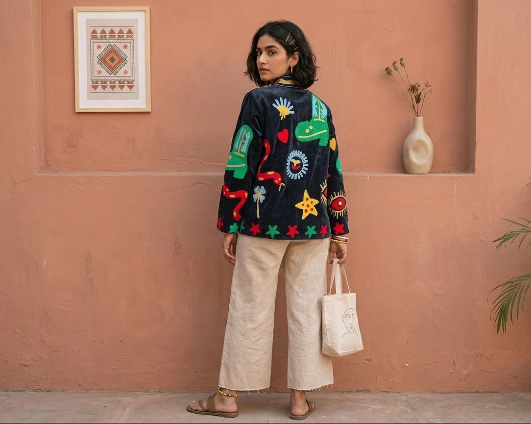 Nomad Nazar Suzani Hand Embroided Jacket